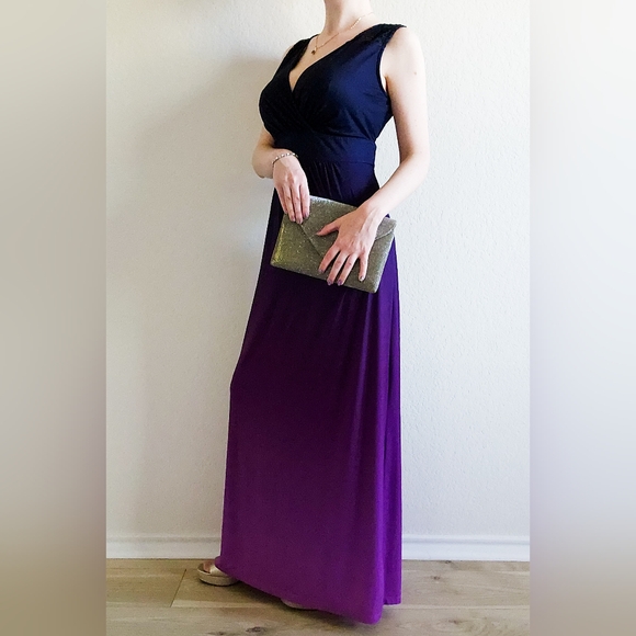 Soma Ombre Crochet Jersey Maxi Dress, Size M - Picture 7 of 11
